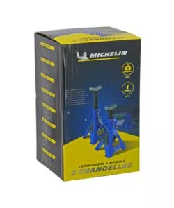 Coppia di cavalletti treppiedi a cremagliera michelin, 2 tonnellate