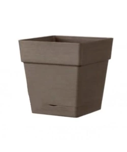 Vaso da giardino 'casetta save' color cammello, 17 cm