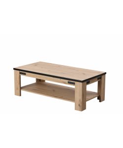 Tavolino Da Soggiorno bilbao Quercia E Metallo, 120x41, 5x60 Cm in  vendita online
