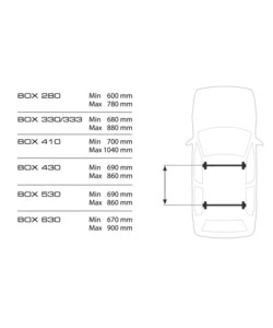 Box tetto per auto 630 litri in abs con doppia apertura, nero lucido - n60029