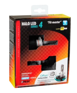 Lampade led per auto 9-32v halo led serie 4 fit-master - (h7) - 25w - px26d - 2 pz  - scatola  57799