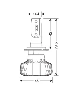 Lampade led per auto 9-32v halo led serie 5 blaster - (h7) - 20w - px26d - 2 pz  - scatola  57792