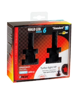 Lampade led per auto 9-32v halo led serie 6 standard - (h10-hb3 9005) - 30w - p20d - 2 pz  - scatola  57787