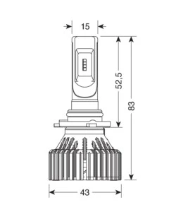 Lampade led per auto 9-32v halo led serie 6 standard - (h10-hb3 9005) - 30w - p20d - 2 pz  - scatola  57787