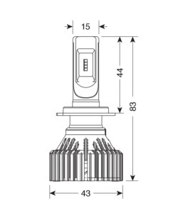 Lampade led per auto 9-32v halo led serie 6 standard - (h7) - 30w - px26d - 2 pz  - scatola  57785