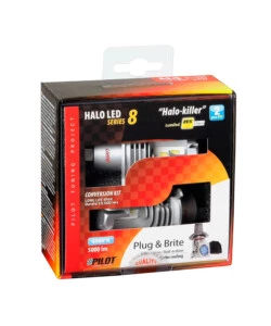 Lampade led per auto 9-32v halo led serie 8 halo killer - (h4) - 25w - p43t - 2 pz  - scatola  57770