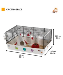 Gabbia per criceti 'space', 46x29,5x23 cm - ferplast