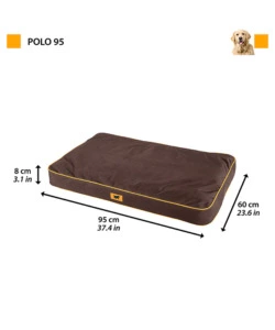 Cuscino 'polo 95' marrone, 95x60x8 cm - ferplast