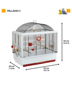 Gabbia per uccelli 'palladio 3', 50x30x64 cm - ferplast