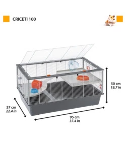 Gabbia per criceti 'criceti 100', 95x57x50 cm - ferplast