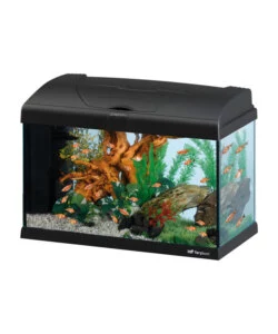 Acquario capri 50 nero con led - 52 x 27 x h 36 cm, 40 l - ferplast