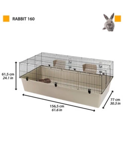 Gabbia per conigli 'rabbit 160', 156,5x77x61,5 cm - ferplast