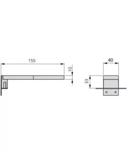 Applique led per specchio bagno 40 mm, 380 lm