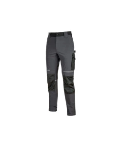 Pantalone da lavoro atom asphalt grey u-power - taglia l