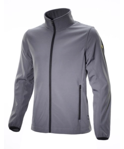 Diadora giacca da lavoro softshell level litework grigio, tg. m