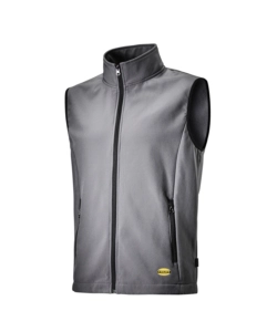 Diadora gilet da lavoro shell level grigio, tg. m