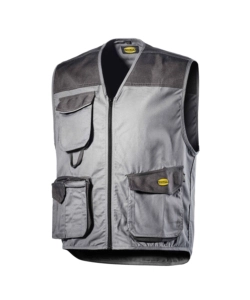 Diadora gilet da lavoro mover grigio, tg xl