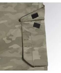 Diadora pantalone da lavoro pant rock camo performance grigio camouflage, tg. m