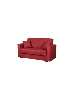 Divano letto 'nora' 2 posti rosso, 155x80x87 cm