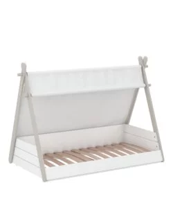 Letto singolo per bambini a tenda, 95,6x159,5x107,7 cm