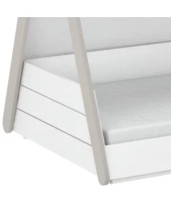 Letto singolo per bambini a tenda, 95,6x159,5x107,7 cm