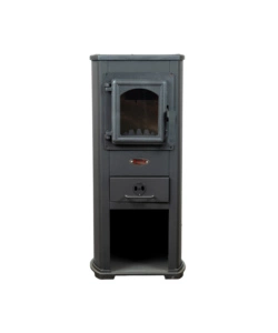 Stufa a legna ignip "berna lux" grigio 7 kw