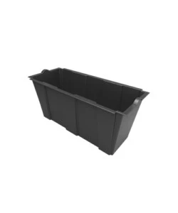 Vaso da giardino per fioriera separe' colore nero, 79x35x37 cm - bama