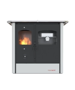 Cucina a legna con forno vulcania 'atena' bianco 8,35 kw