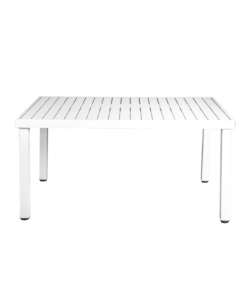 Tavolo da esterno euro garden in alluminio fisso grigio chiaro, 152x90x75 cm