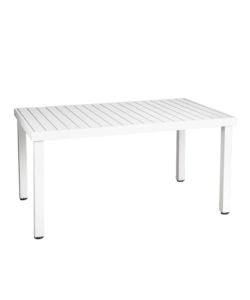 Tavolo da esterno euro garden in alluminio fisso grigio chiaro, 152x90x75 cm