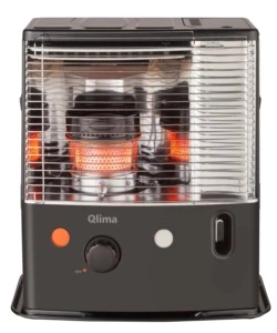 Stufa a combustibile liquido portatile qlima 'r 4224 s-tc-2' nero 2,4 kw