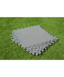 Tappeto per piscina bestway colore grigio 9 pezzi, 50x50 cm