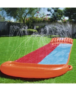 Scivolo gonfiabile doppio "h2o go" con spruzzi, 488 cm - bestway