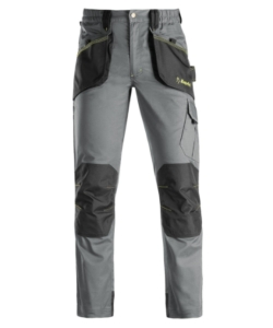 Pantaloni da lavoro slick grigio/nero, tg xl - kapriol