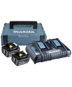 Valigetta 2 batterie 18 v 5ah con caricabatterie makita