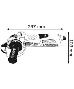 Smerigliatrice angolare gws13-125ci 125mm 1300w professionale bosch blu