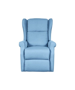 Poltrona con recliner elettrico bellahome "berg" tessuto azzurro, 72,5x94x109 cm