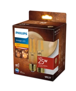 Lampadina led philips tonda 1800k, e27