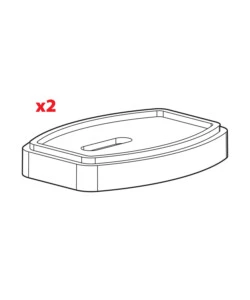 Set 2 distanziali per tamponi kit attacchi kargo - h = 13 mm  n99985