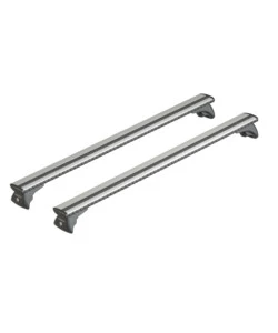 Coppia barre portatutto in alluminio silenzio in-rail - l - 127 cm  n15106