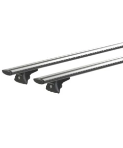 Coppia barre portatutto in alluminio silenzio in-rail - l - 127 cm  n15106