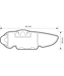 Coppia barre portatutto in alluminio silenzio - l - 128 cm  n15086