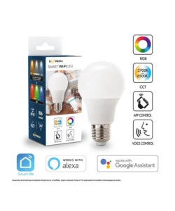 Lampadina smart rgb+cct, 60w e27