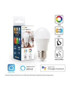 Lampadina "minisfera" smart rgb+cct, 40w e27