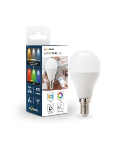 Lampadina 'minisfera' smart rgb+cct, 40w e14