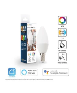 Lampadina "oliva" smart rgb+cct, 40w e14