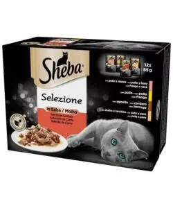 Sheba - multipack umido per gatti in salsa 12 pz