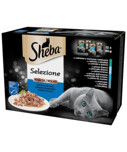 Sheba - multipack umido per gatti in salsa 12 pz