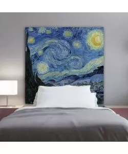 Testiera adesiva 'notte stellata' per letto singolo, 78x95 cm