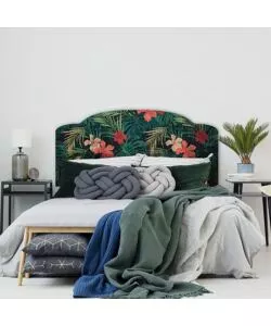 Testiera adesiva 'jungle' per letto matrimoniale, 78x165 cm